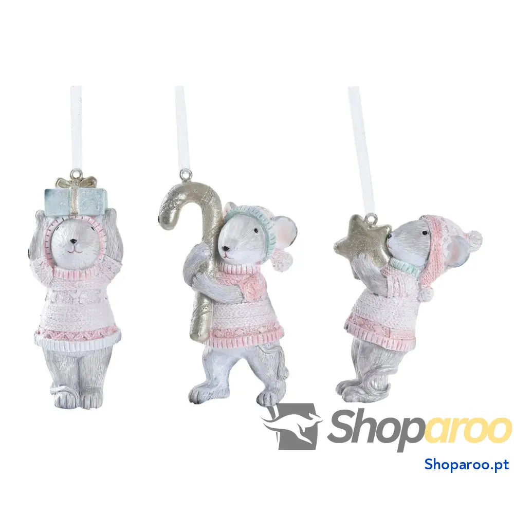 Adorno Natalício DKD Home Decor Resina (5 x 3 8,5 cm) (3) (3 Unidades)