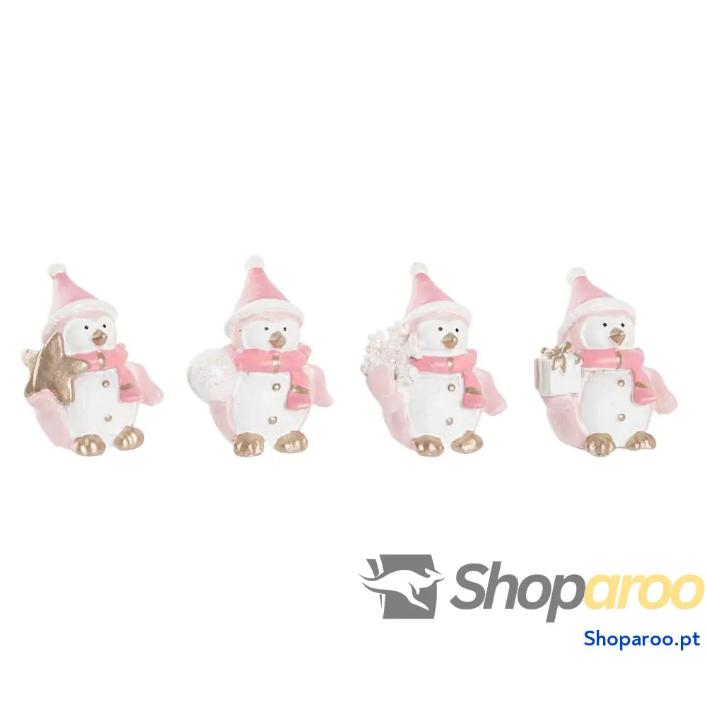 Adorno Natalício DKD Home Decor Resina Boneco de neve (3,5 x 2,5 4 cm) (4 Unidades)