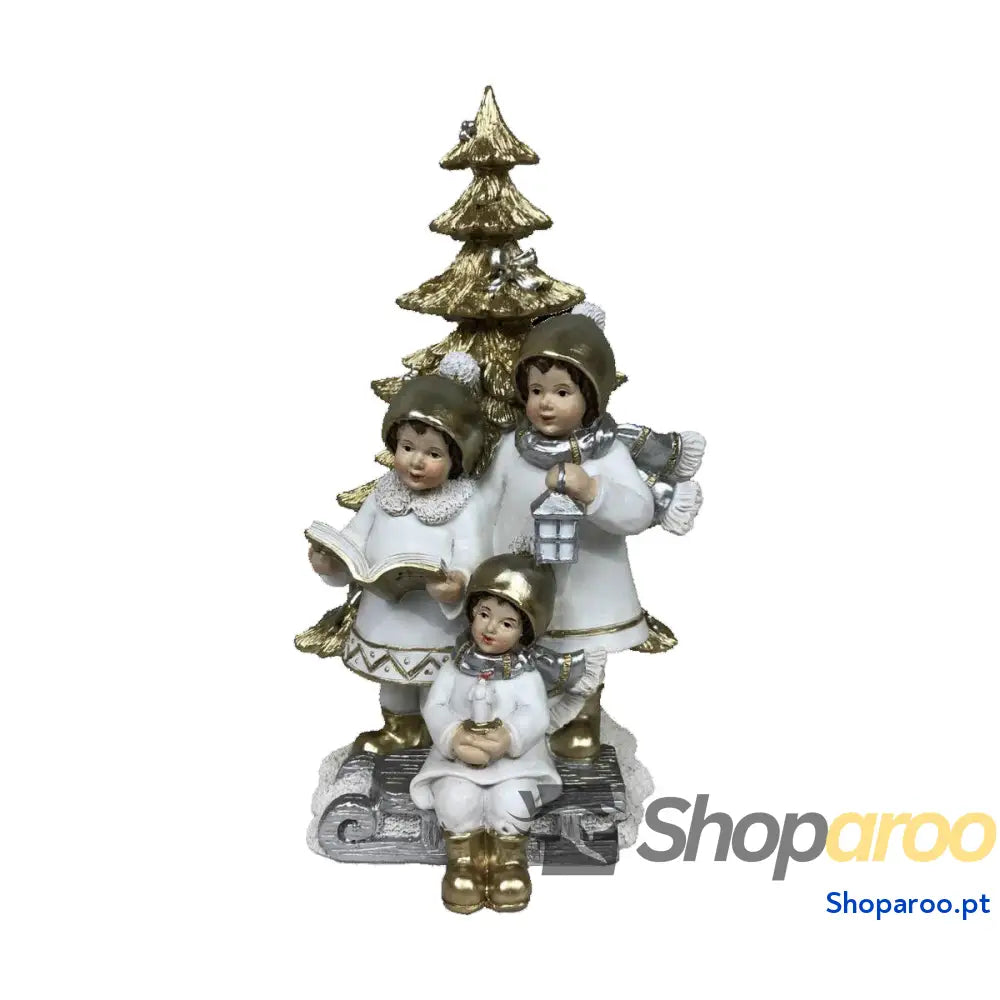 Adorno Natalício DKD Home Decor Resina Meninos (11,5 x 11,5 21 cm) (2 Unidades)