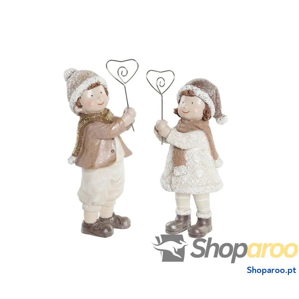 Adorno Natalício DKD Home Decor Resina Meninos (9 x 6 19,5 cm) (2 Unidades)