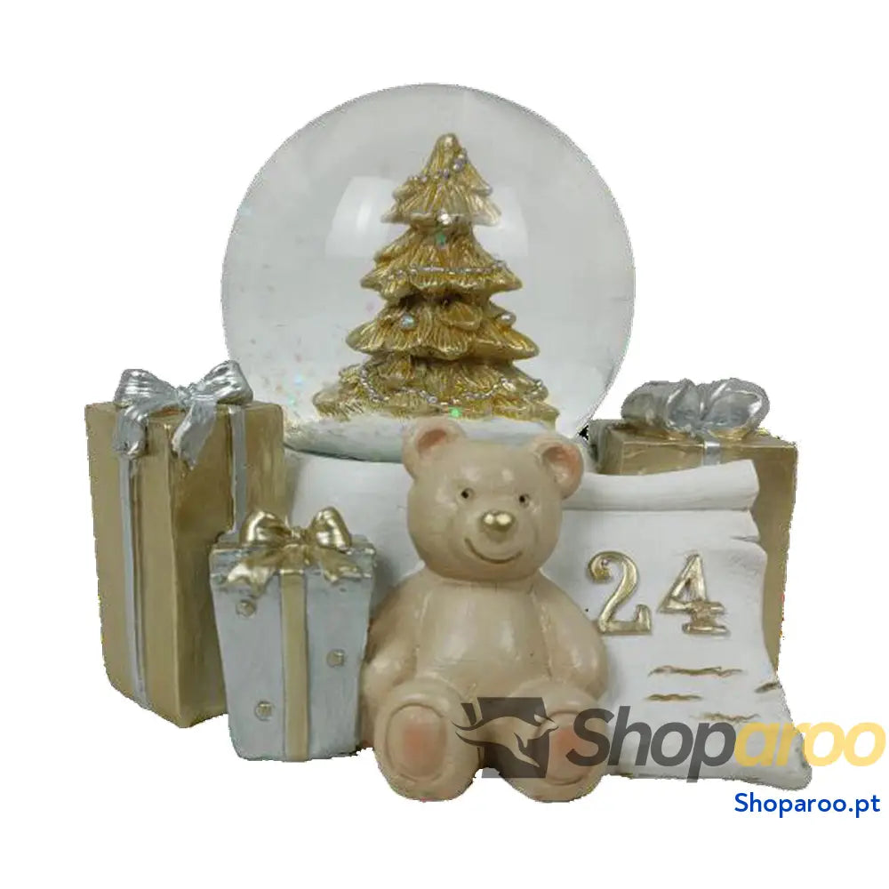 Adorno Natalício DKD Home Decor Resina Urso (11 x 9 cm) (2 Unidades)