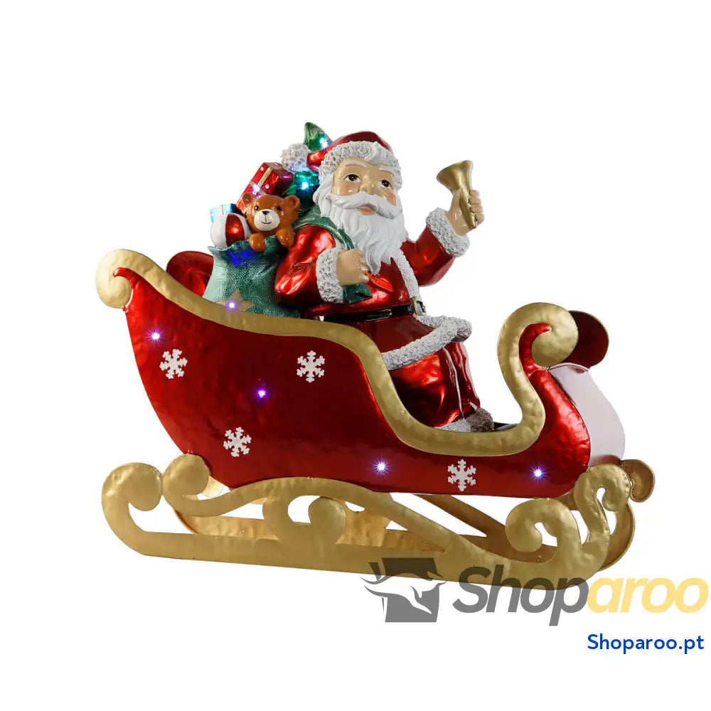Adorno Natalício Home ESPRIT Vermelho Multicolor Pai Natal 64 x 26 60 cm