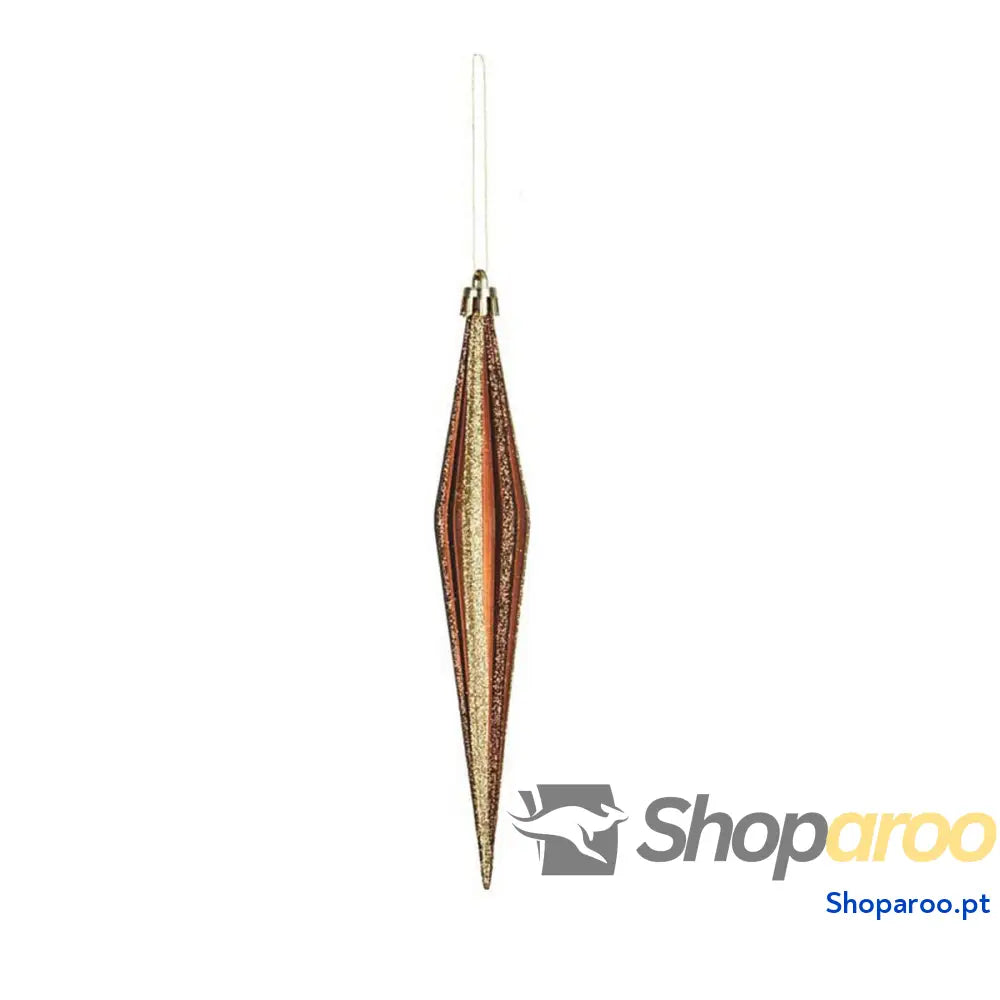 Adorno Natalício Krist + 00899 Castanho PVC 8,5 x 3,5 19 cm Alongado