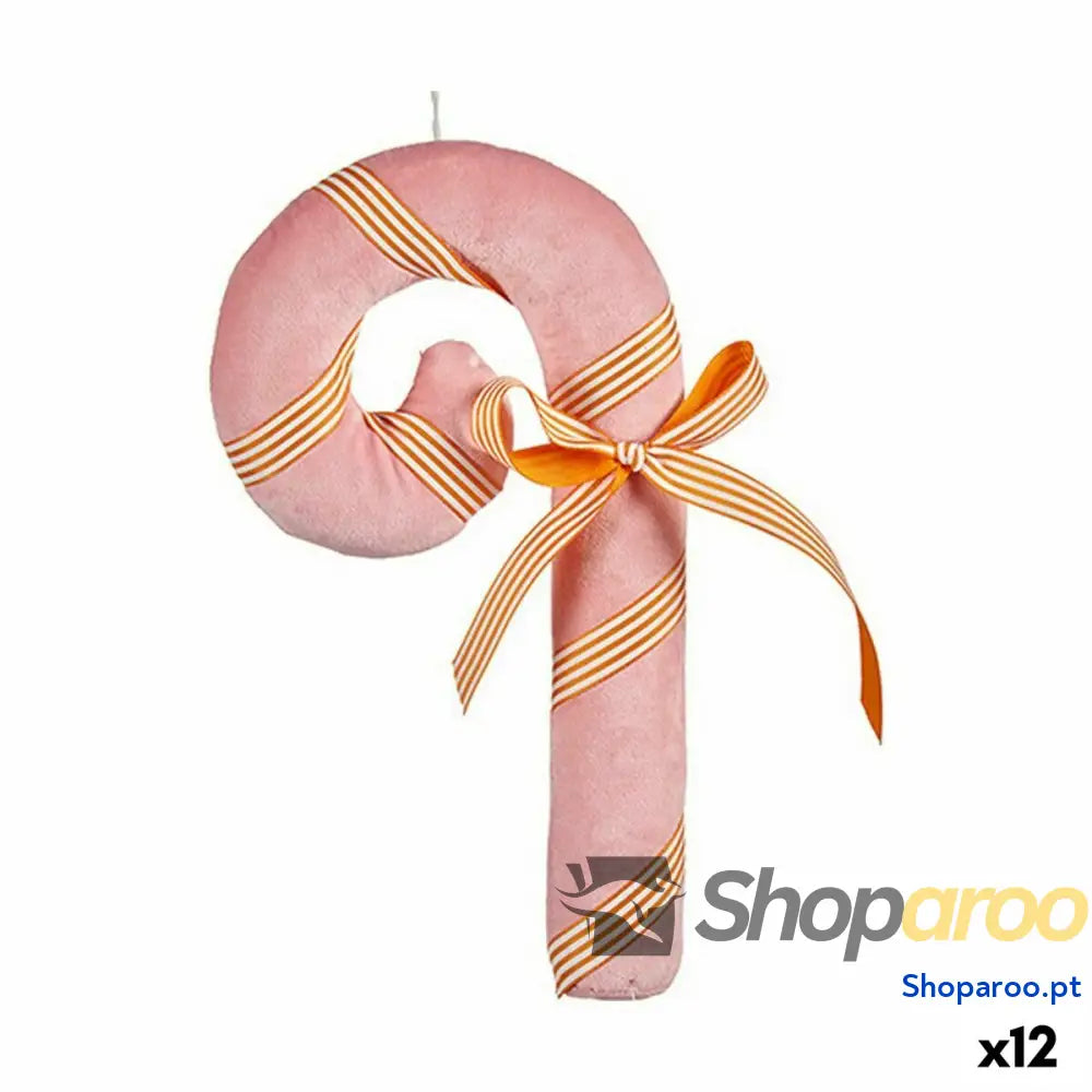 Adorno Natalício Krist + 64815492 Cor de Rosa Bastão 15 x 27 4 cm (12 Unidades)