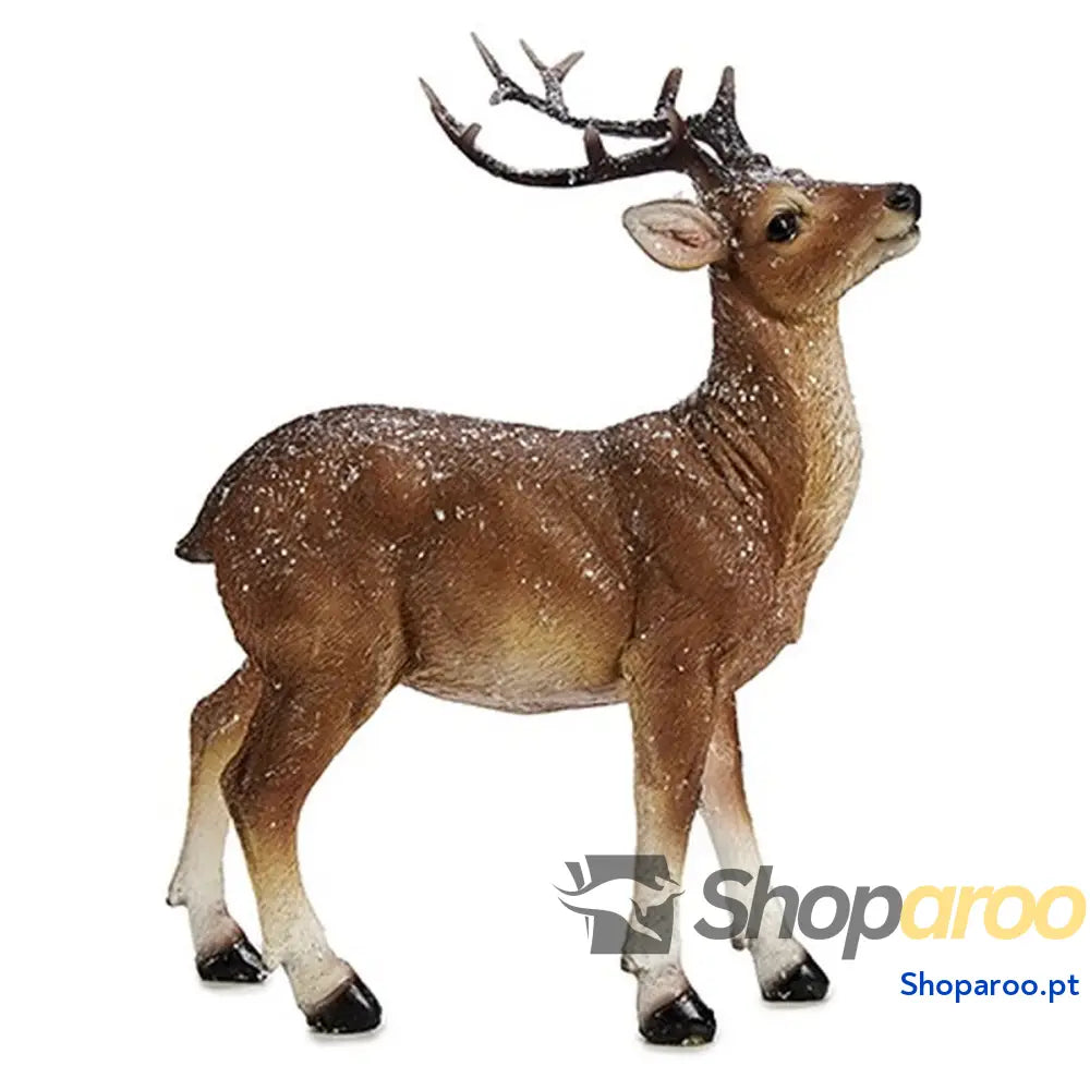 Adorno Natalício Krist + C07 59360WX 1 Branco Castanho 8,5 x 21 17 cm