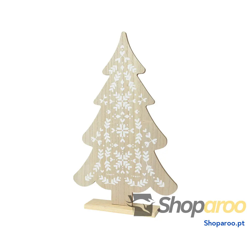 Adorno Natalício KSD Branco Natural Árvore de Natal Abeto 30 x 6 48 cm Pequeno