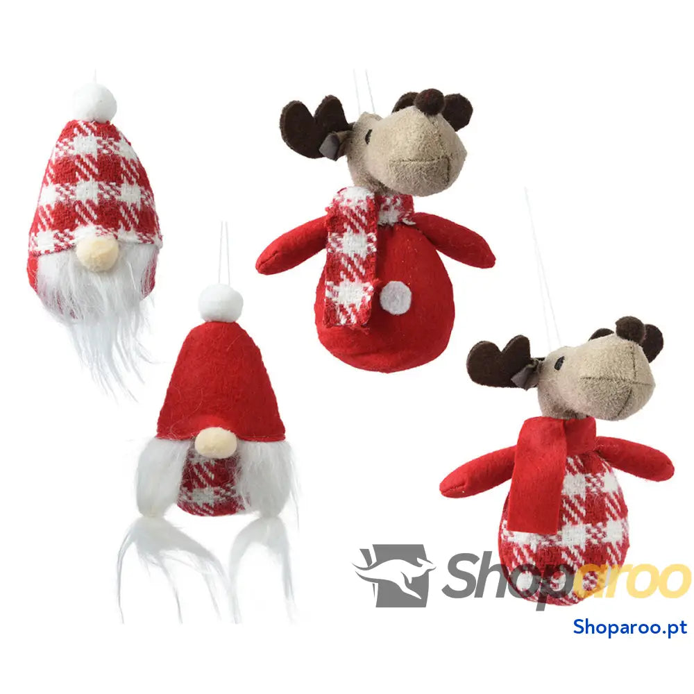 Adorno Natalício Lifetime 8 x 10 14 cm Peluche Para pendurar