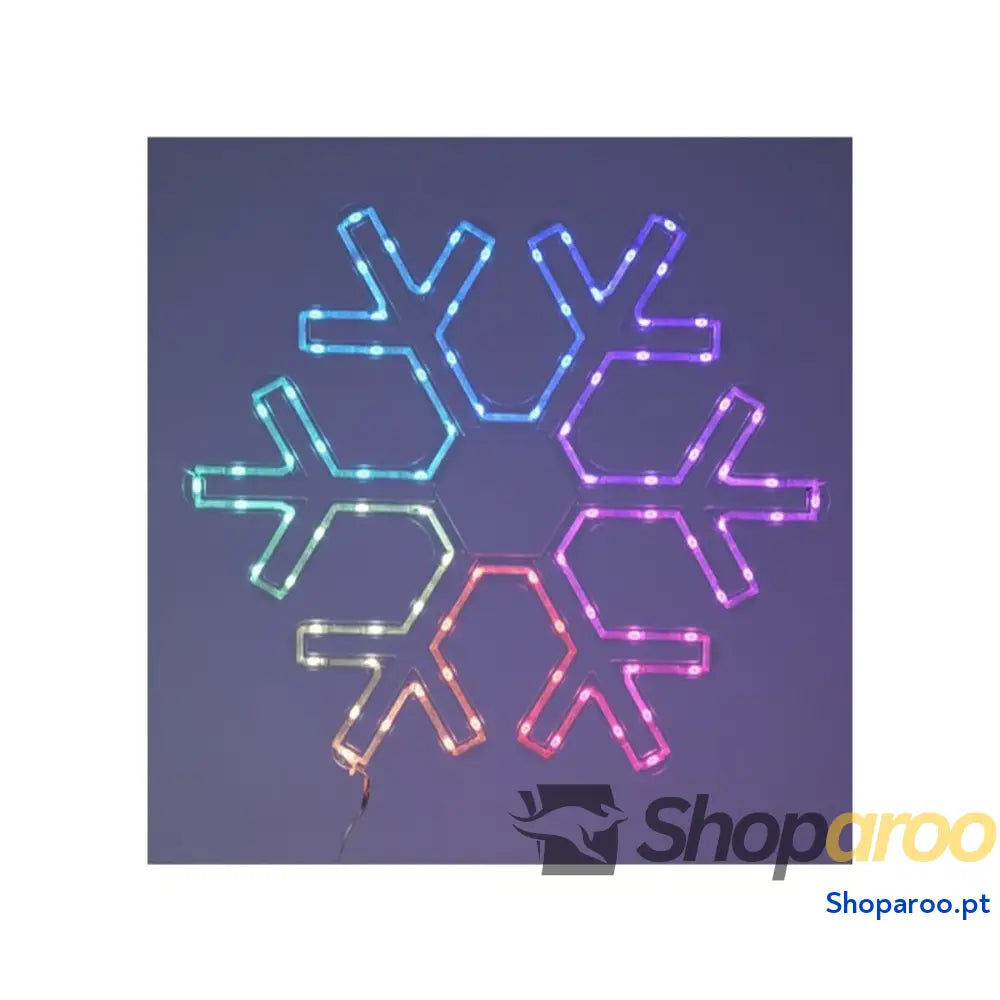 Adorno Natalício Lifetime RGB Flocos de neve 50 x 43 cm LED