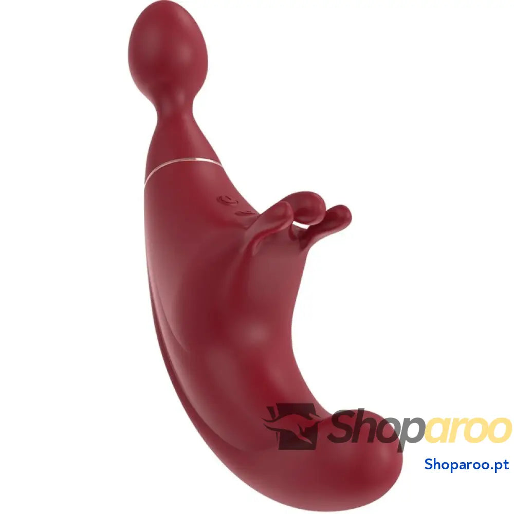 ADRIEN LASTIC FUSION ESTIMULADOR DE CLITÓRIS TRIPLO & G SPOT VERMELHO