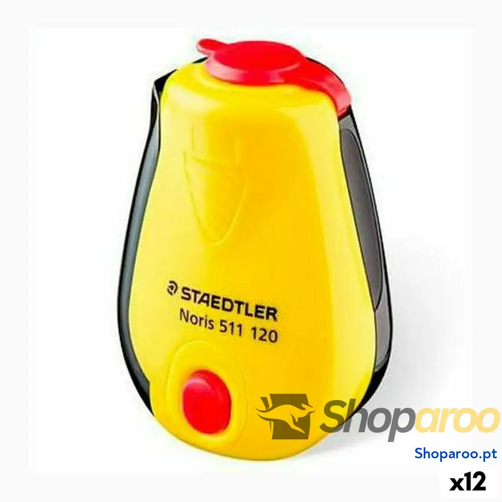 Afia-lápis Staedtler Amarelo Preto Plástico (12 Unidades)