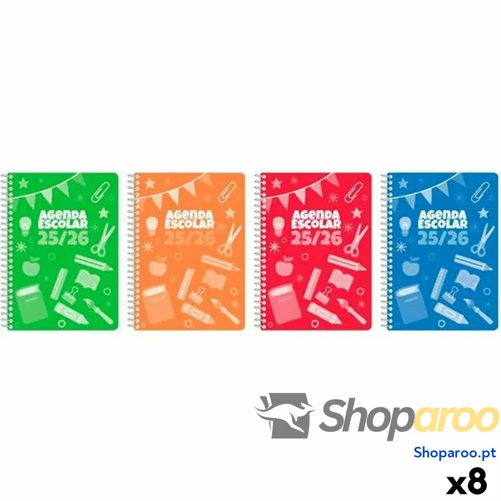 Agenda Didex A5 15 x 21 cm 2025-2026 (8 Unidades)