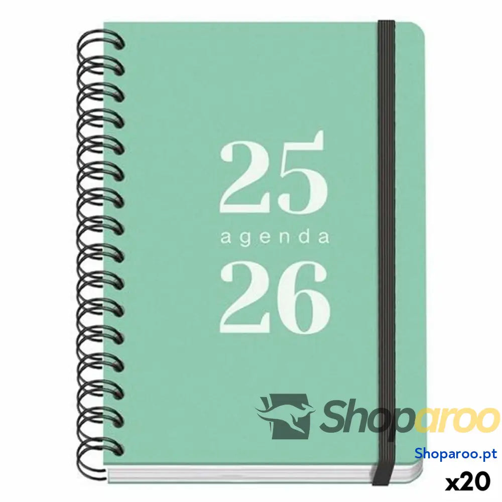 Agenda DOHE GRAMMAR Verde A5 150 x 210 mm 2025-2026 (20 Unidades)