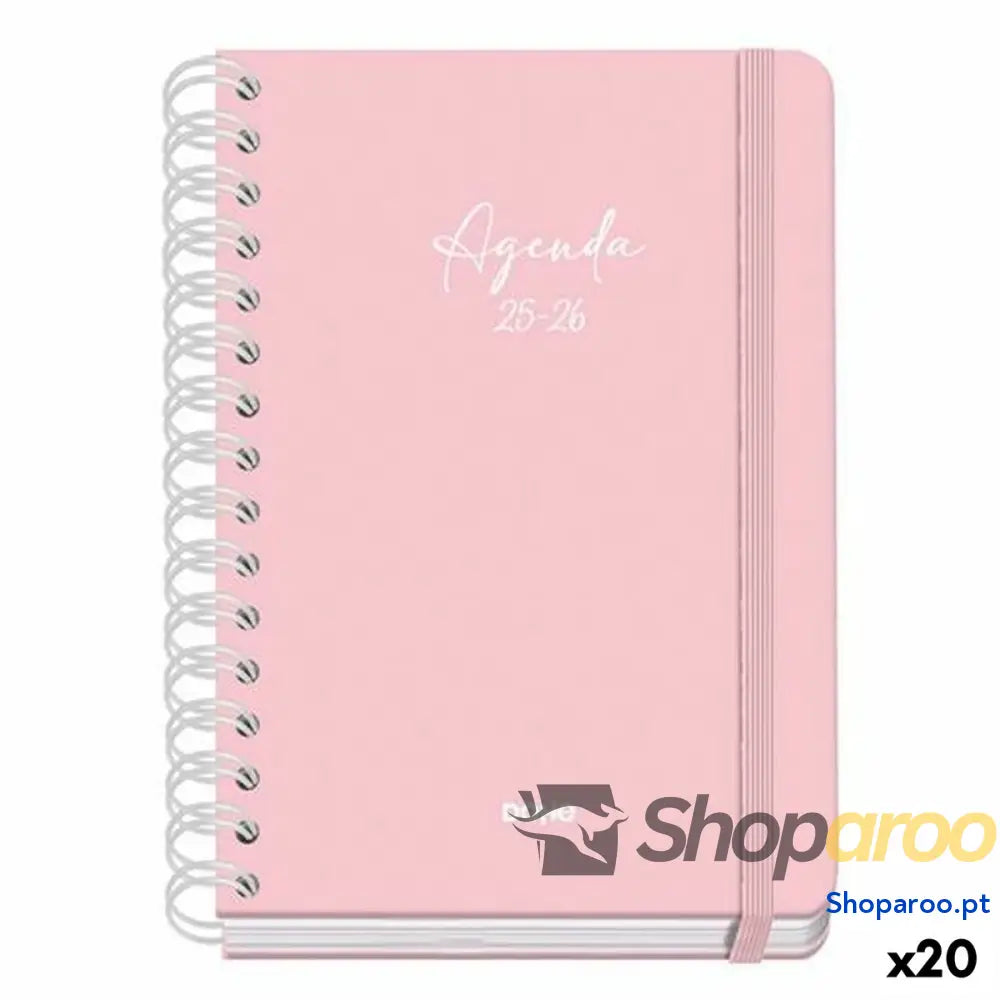 Agenda DOHE SERENITY WIRE´O Cor de Rosa A5 150 x 210 mm 2025-2026 (20 Unidades)