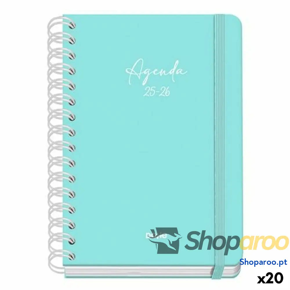 Agenda DOHE SERENITY WIRE´O Verde A5 150 x 210 mm 2025-2026 (20 Unidades)