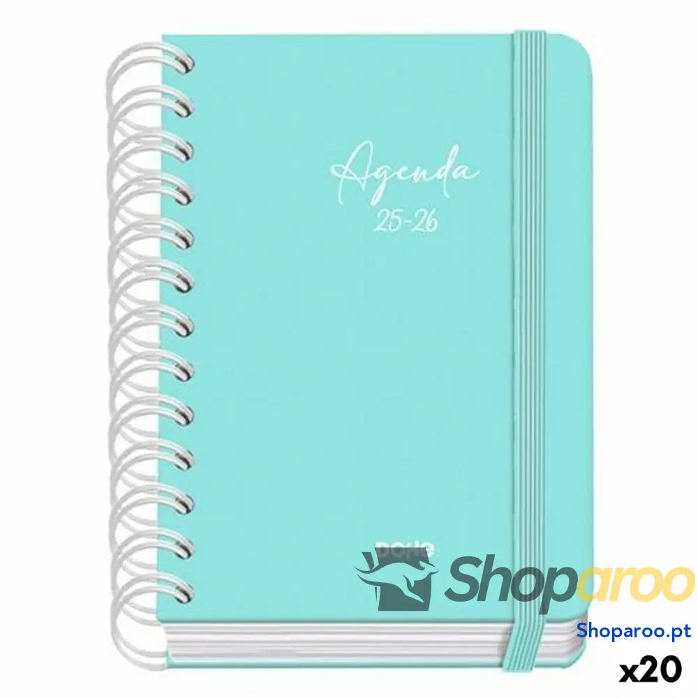 Agenda DOHE SERENITY WIRE´O Verde A6 120 x 170 mm 2025-2026 (20 Unidades)