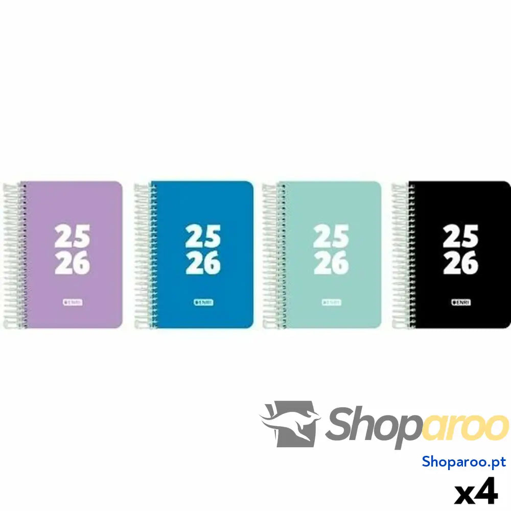 Agenda ENRI 1/4 15 x 21 cm 2025-2026 (4 Unidades)
