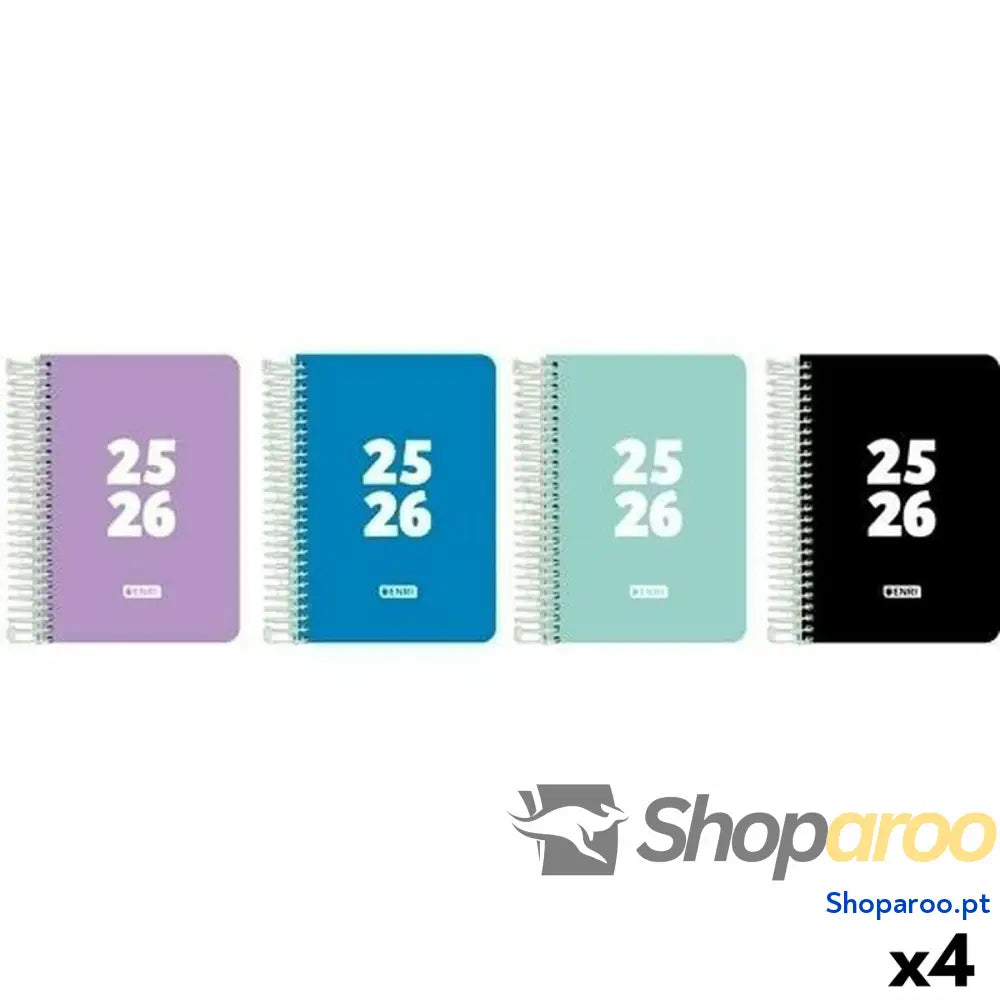 Agenda ENRI Teens 1/4 15 x 21 cm 2025-2026 (4 Unidades)
