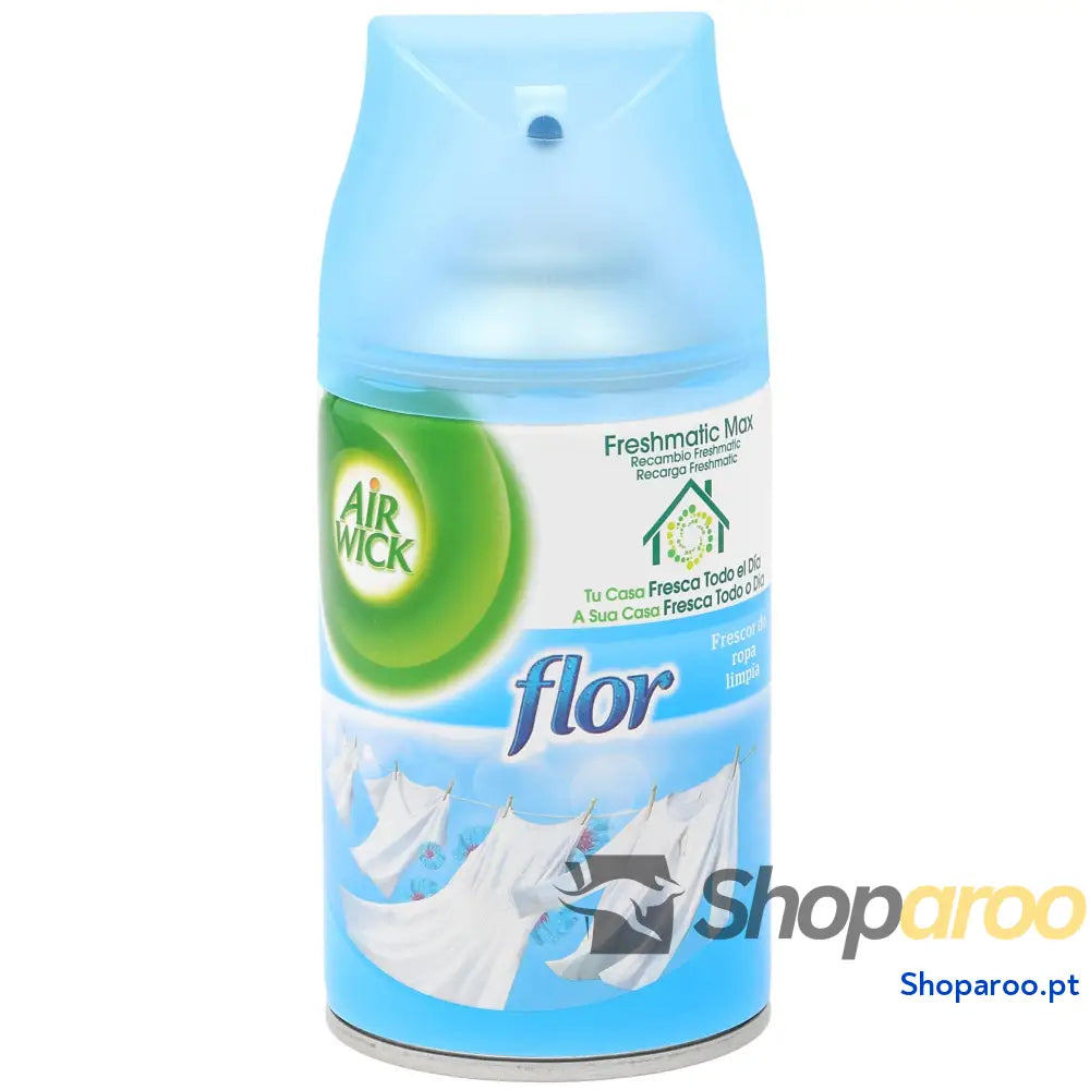 Air Wick Freshmatic Recarga Ambientador Automático Roupa Limpa 250ml 6un