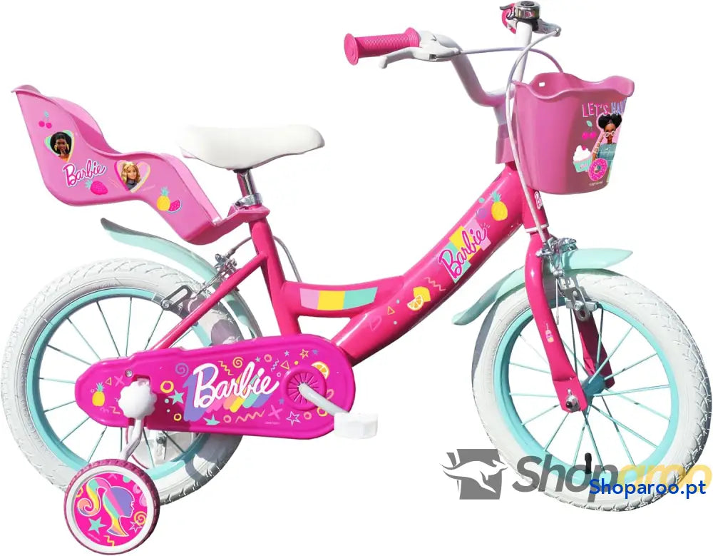 Albri 16 polegadas bicicleta Barbie menina rosa