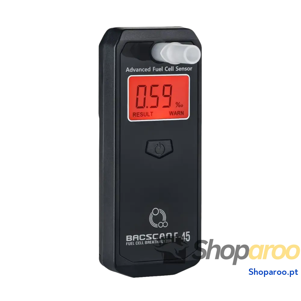 Alcoolímetro digital Bacscan F-45 Preto
