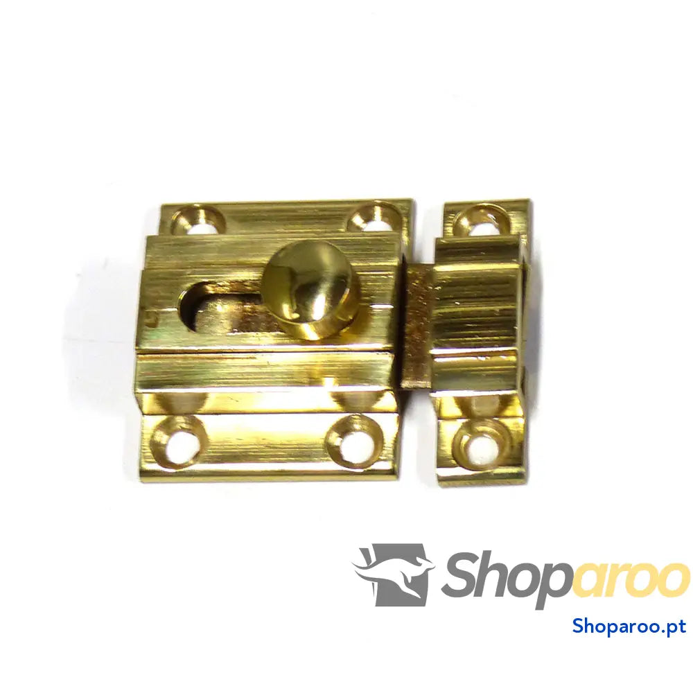 Aldraba para porta EDM 85081 Dourado Aço Latão polido 20 mm 35 Escorredor