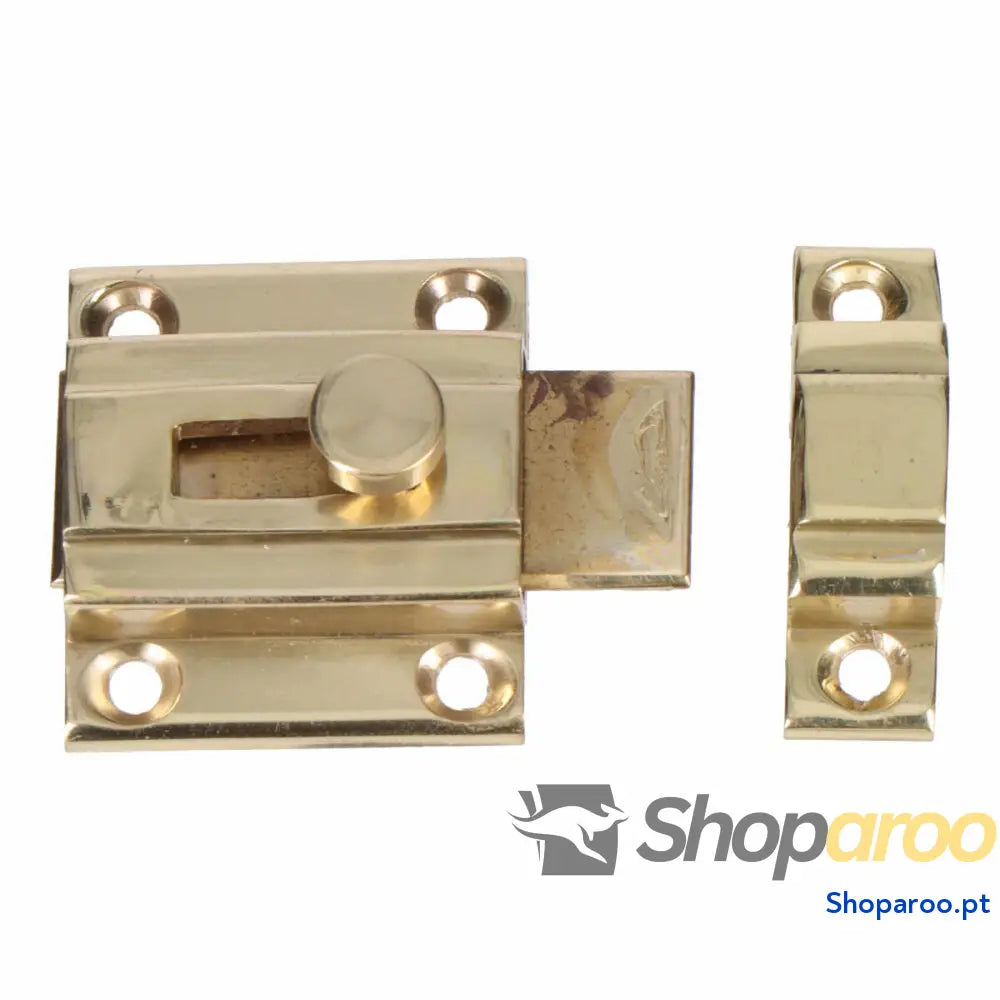 Aldraba para porta EDM 85082 Dourado Aço Latão polido 25 mm 35 25mm Escorredor