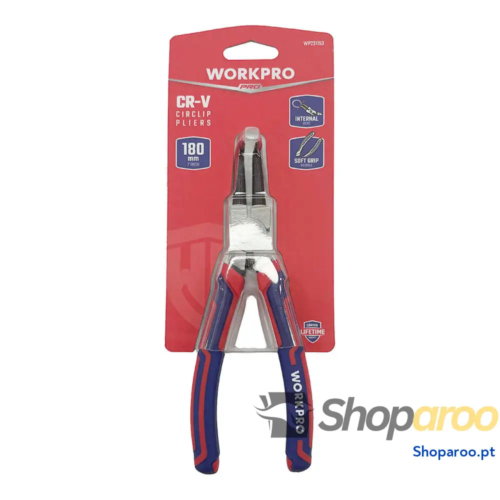 Alicate para Argolas Workpro Curvado Interior