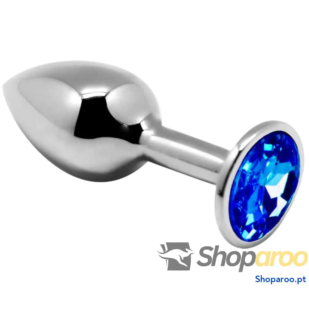 ALIVE - MINI PLUG PRAZER ANAL METAL AZUL TAMANHO M
