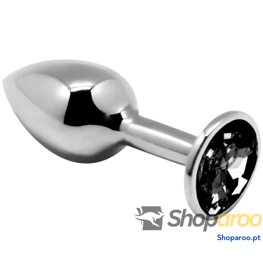 ALIVE - MINI PLUG PRAZER ANAL METAL PRETO TAMANHO S