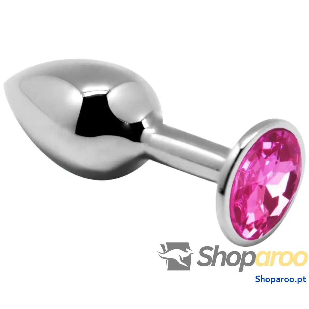 ALIVE - MINI PLUG PRAZER ANAL METAL ROSA TAMANHO L