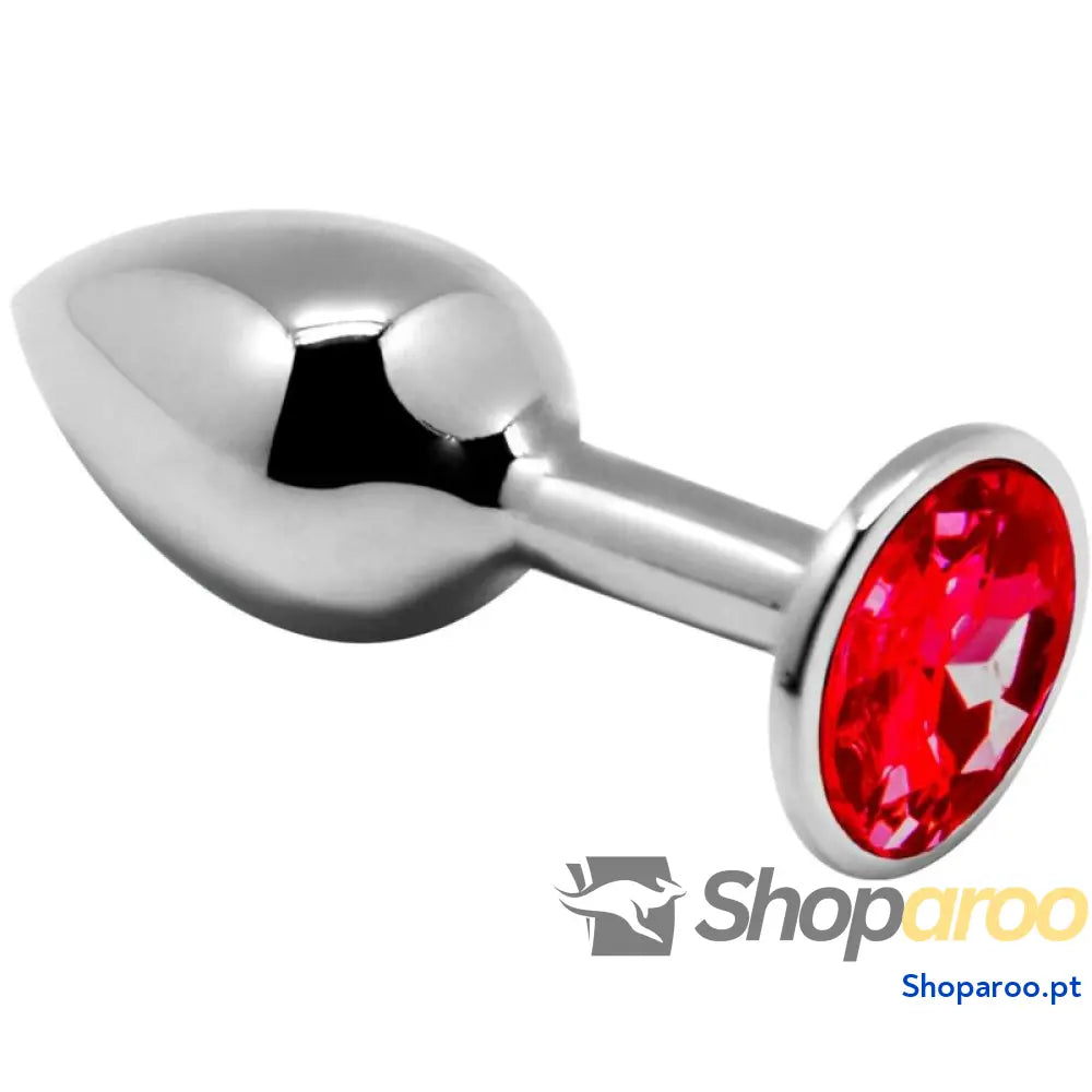 ALIVE - MINI PLUG PRAZER ANAL METAL VERMELHO TAMANHO S