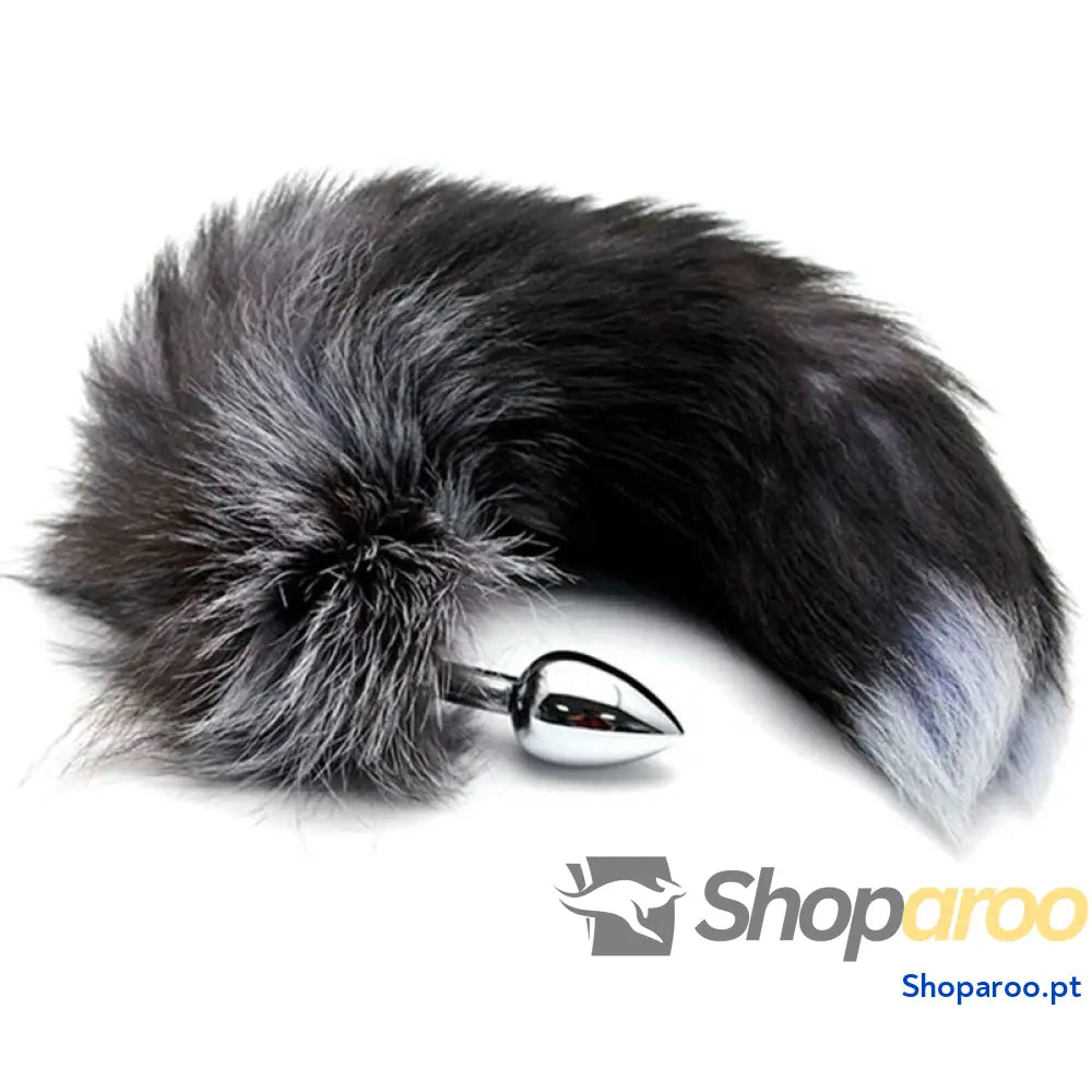 ALIVE - PLUG DE PRAZER ANAL METAL FOX TAIL TAMANHO L