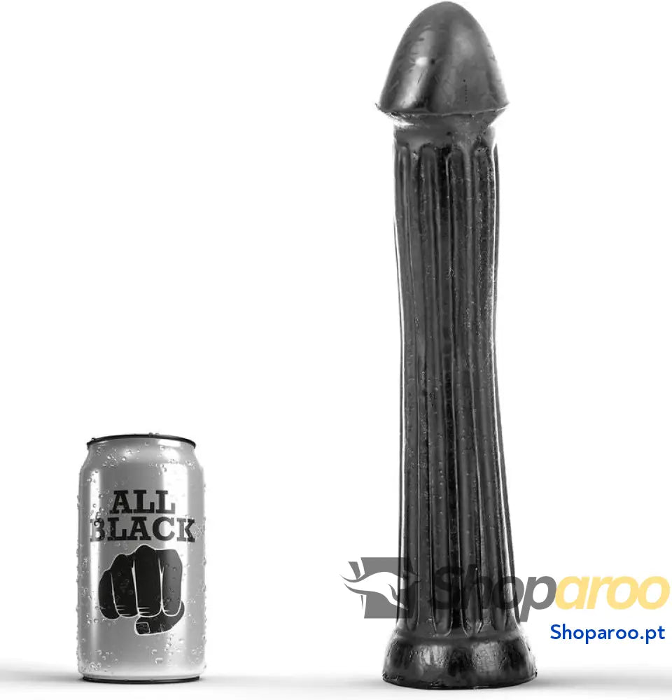 ALL BLACK - PLUG DILDO 31 CM