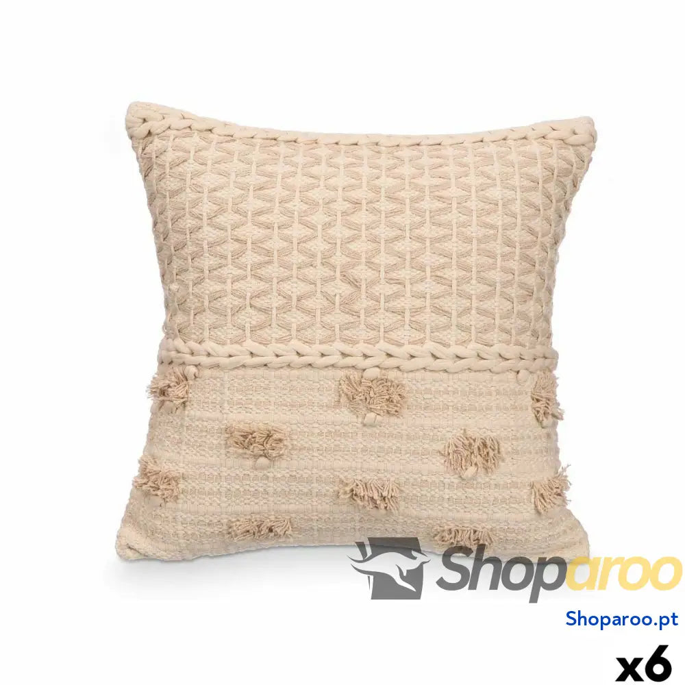 Almofada 4734 Bege Natural 45 x 15 x 45 cm (6 Unidades)