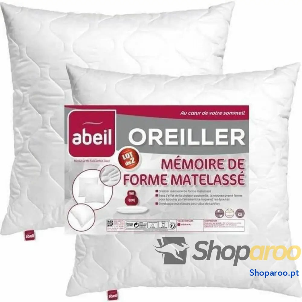 Almofada Abeil Memory Branco 60 x 60 cm