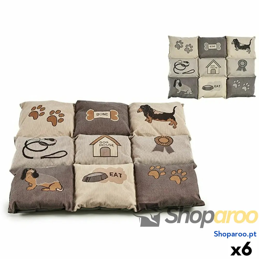Almofada Animais de Estimação 56 x 7,5 x 80 cm (6 Unidades)
