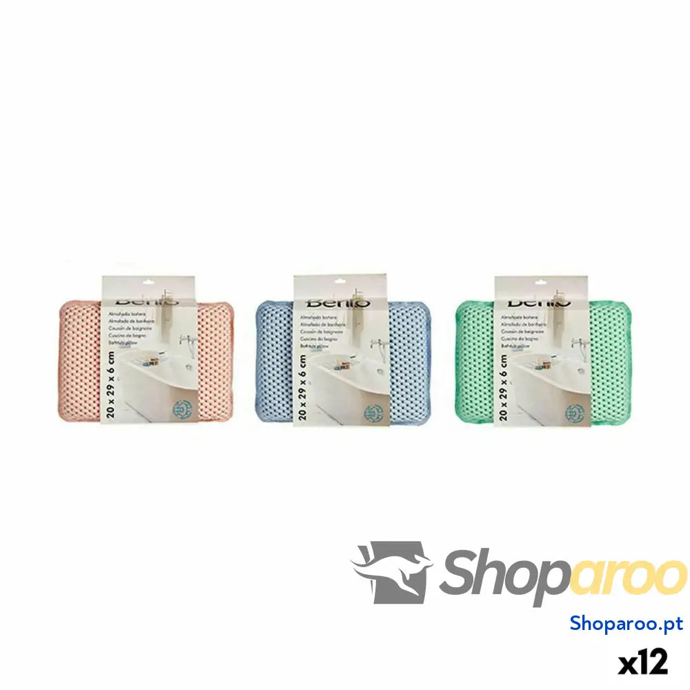 Almofada Berilo 2 100 % PVC 20 x 6 29 cm Banheira Antideslizante (12 Unidades)