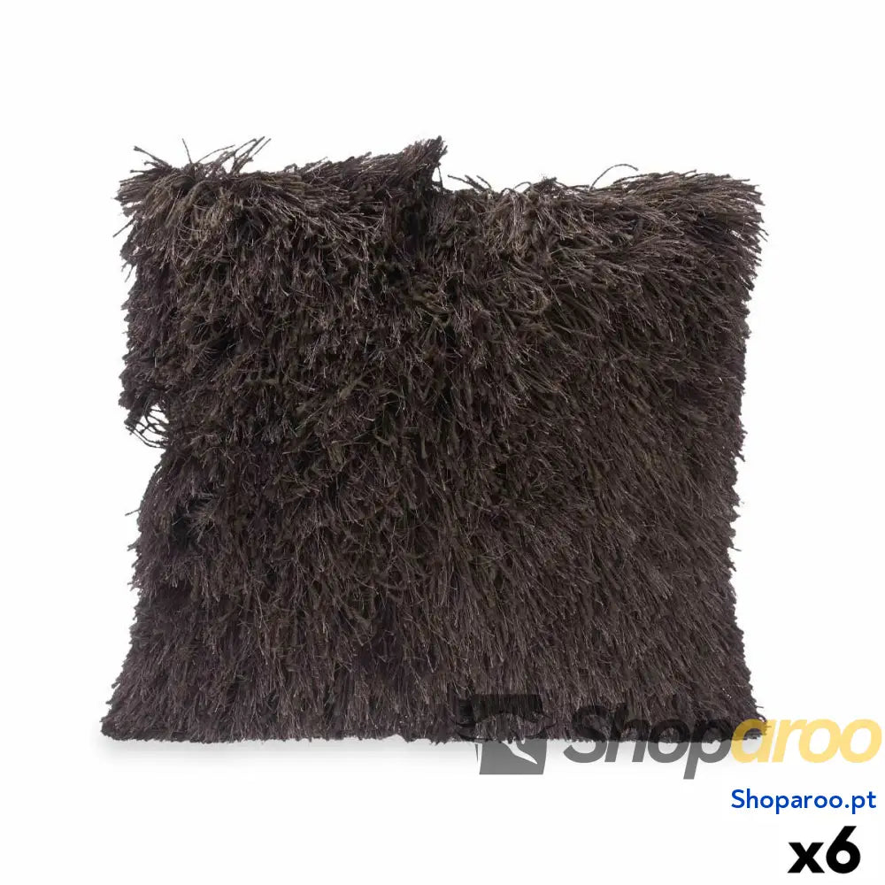 Almofada Cinzento Algodão Poliéster 45 x 2 x 45 cm (6 Unidades)