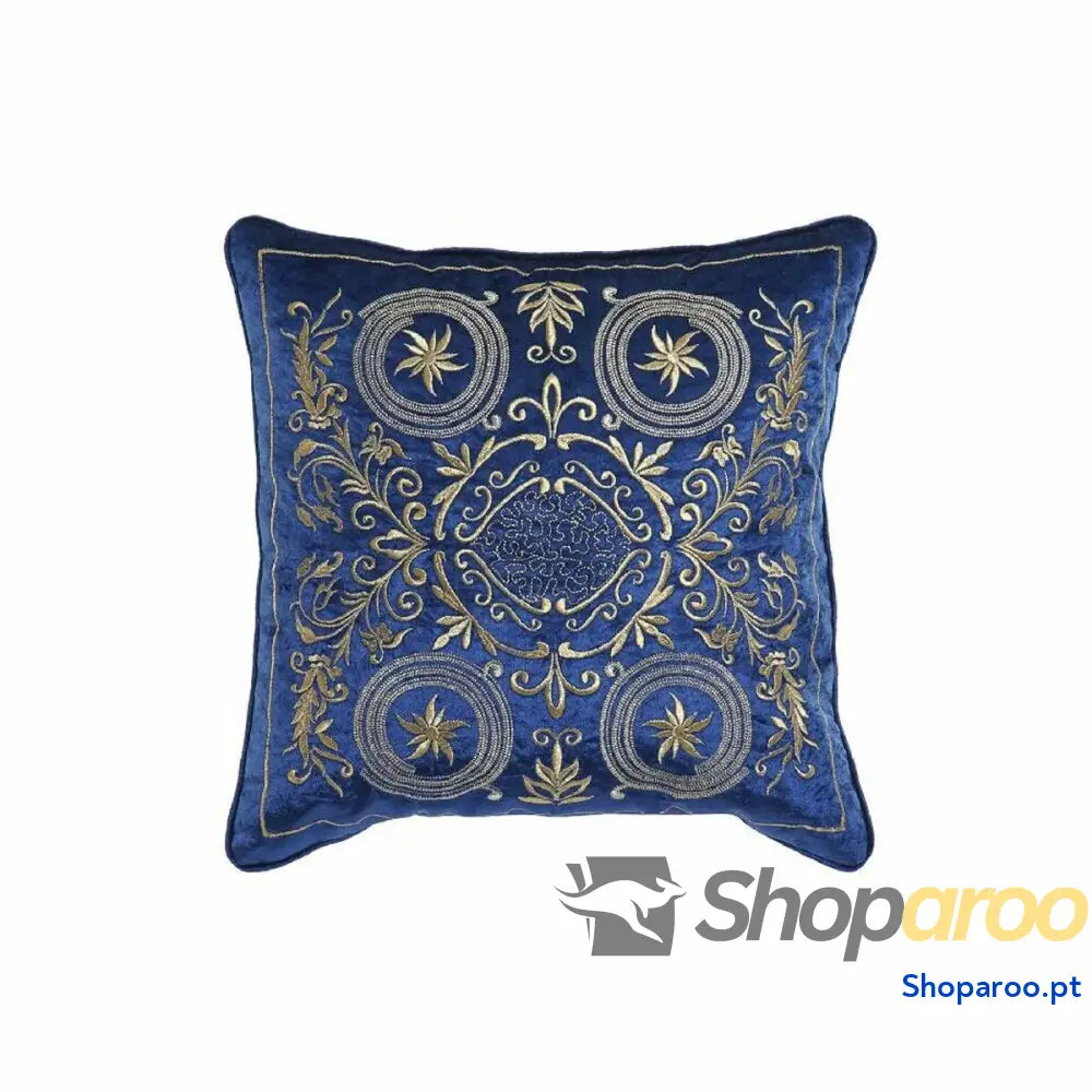 Almofada DKD Home Decor 8424001850341 Azul Dourado 45 x 10 x 45 cm