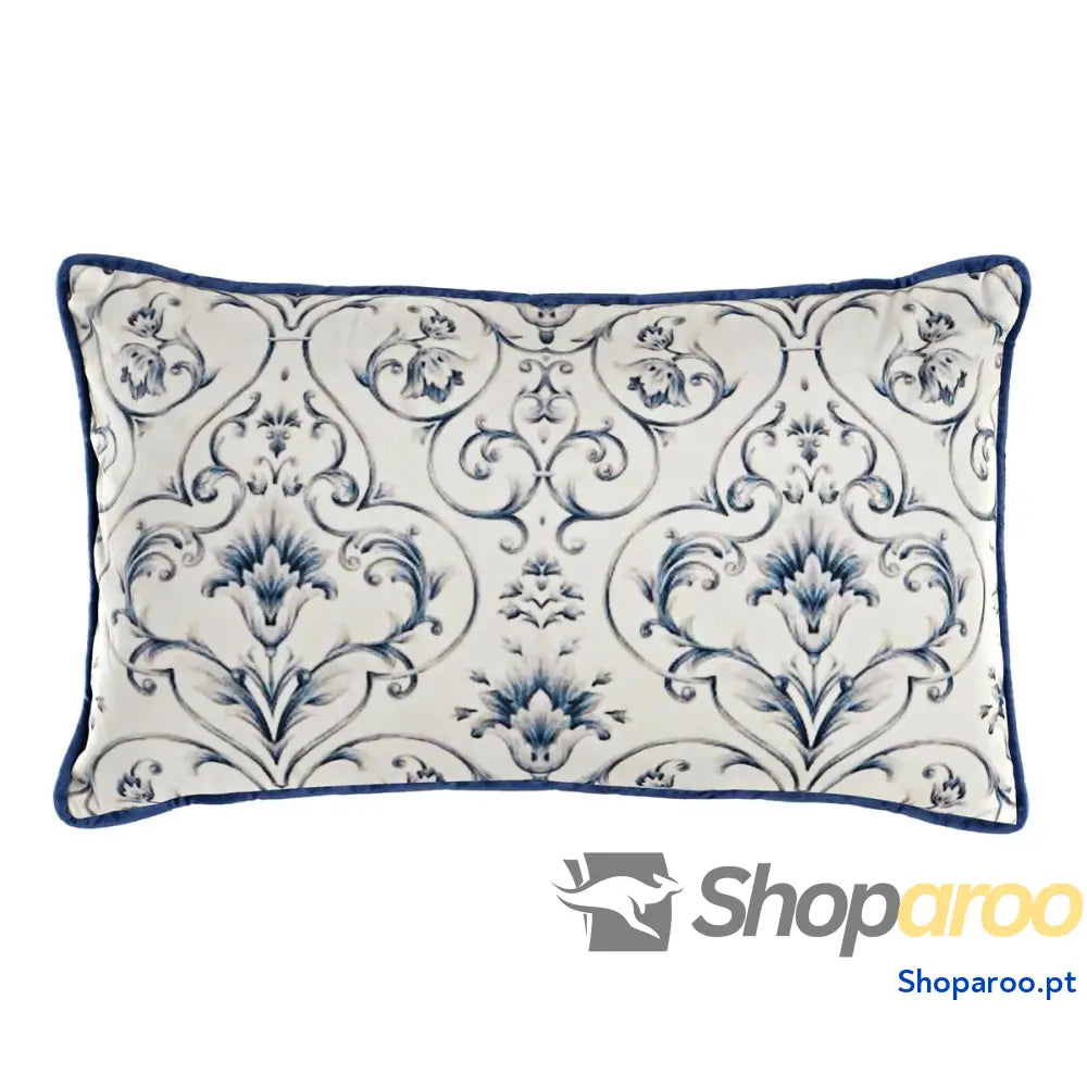 Almofada DKD Home Decor Azul 50 x 10 x 30 cm Bloemen