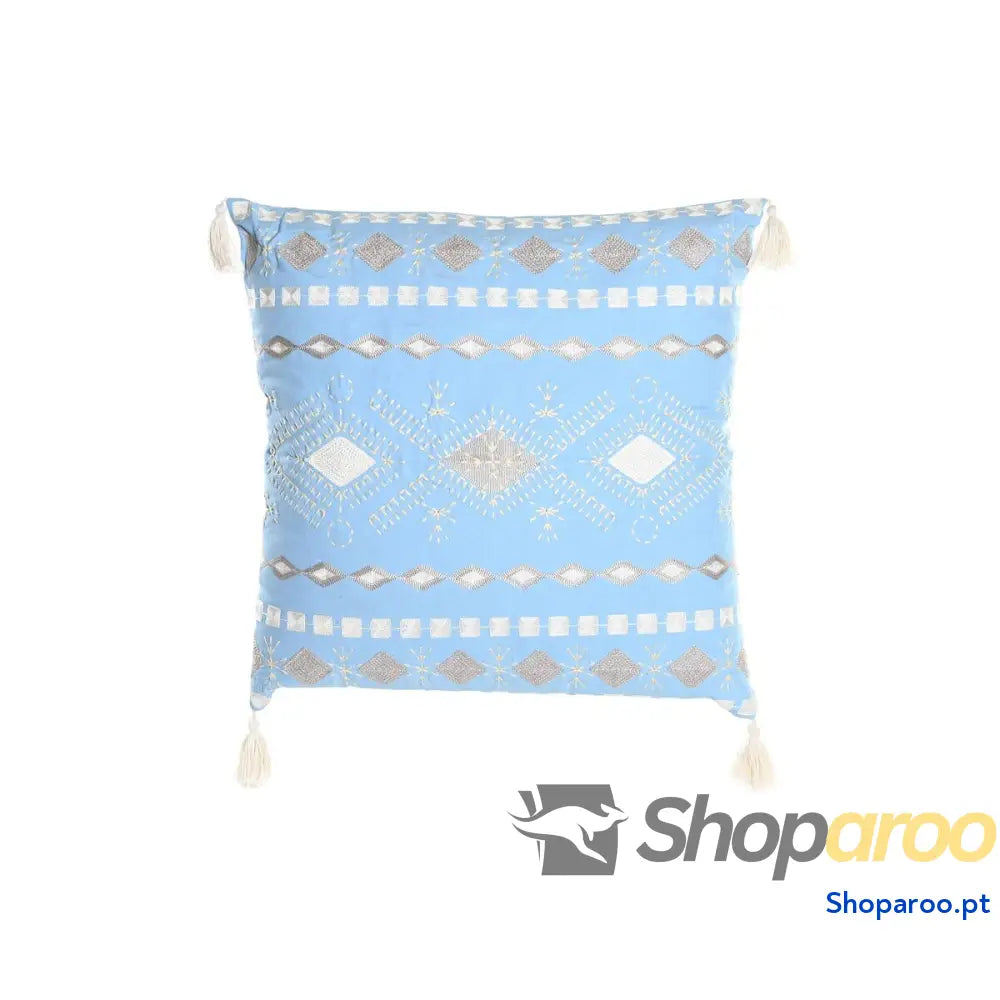 Almofada DKD Home Decor Azul Branco 60 x 20 x 60 cm