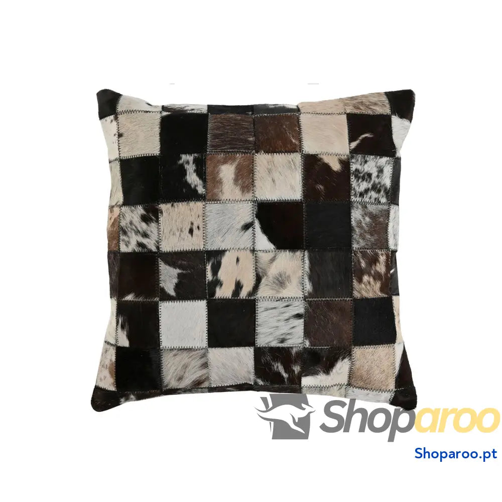 Almofada DKD Home Decor Creme Catanho escuro Colonial 40 x 10 x 40 cm