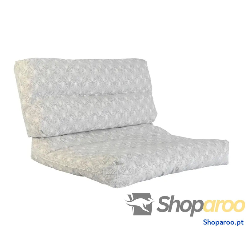 Almofada DKD Home Decor De solo Branco Verde Cinzento claro Bambu Alumínio 120 x 80 x 16 cm