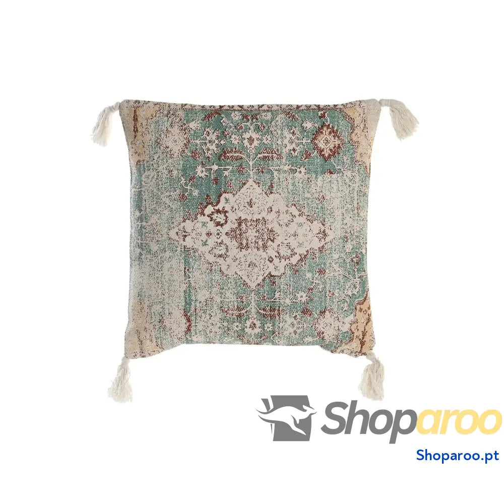 Almofada DKD Home Decor Fez Azul 45 x 10 x 45 cm Franjas
