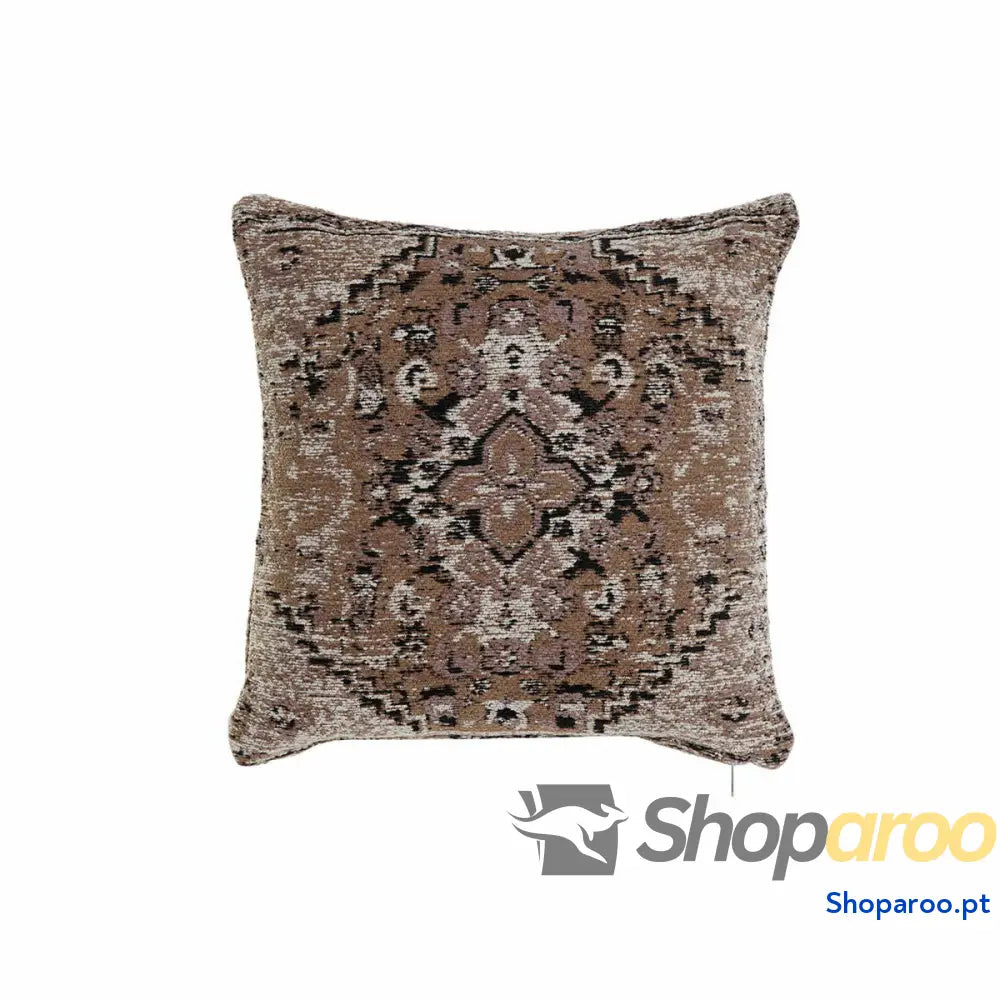 Almofada DKD Home Decor Plástico Branco Castanho Preto Retangular Quadrado Árabe 45 x 12 x 45 cm