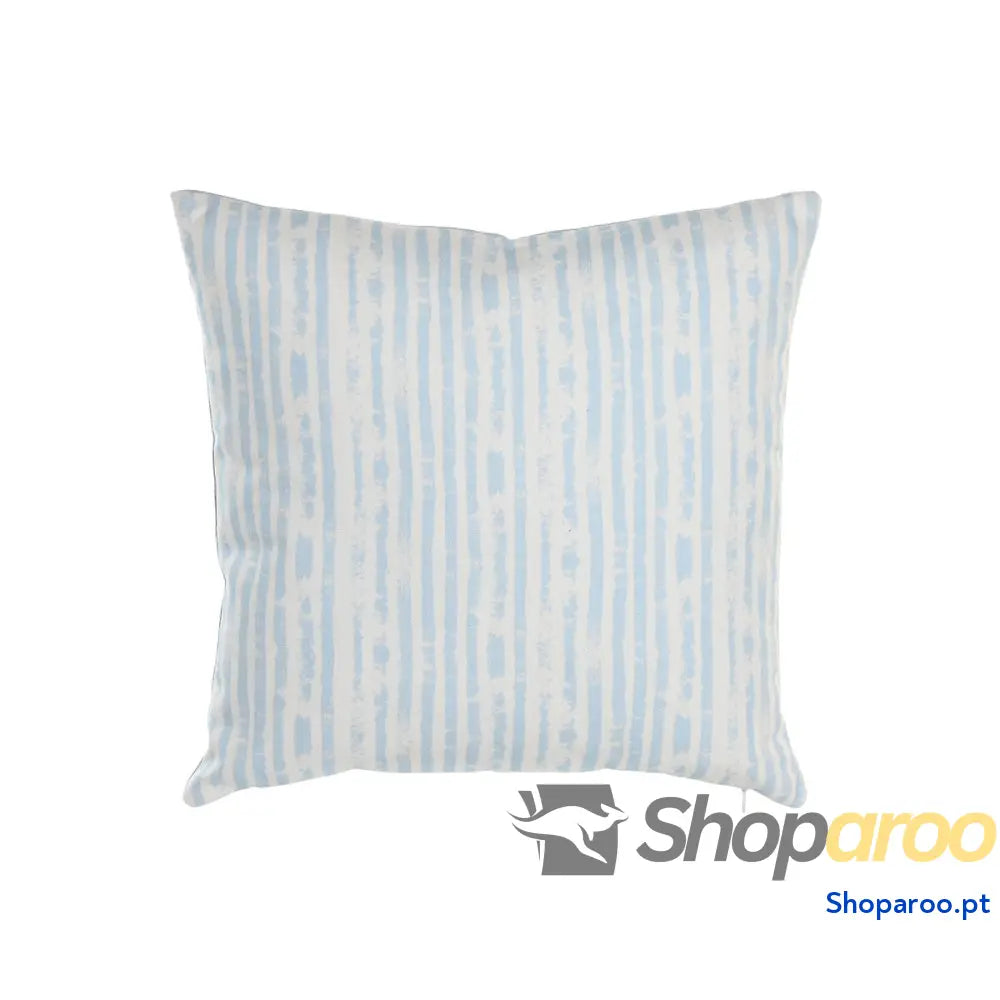 Almofada DKD Home Decor Riscas Azul Branco 45 x 15 x 45 cm Mediterrâneo