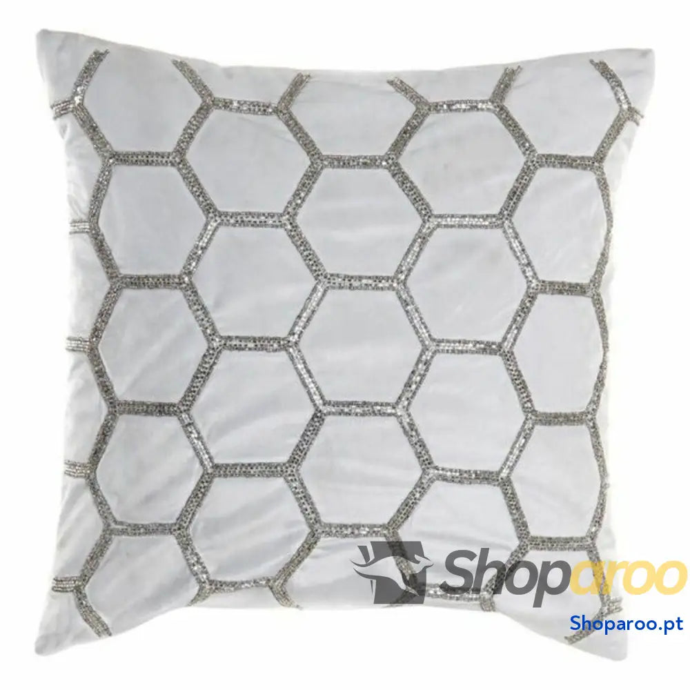 Almofada DKD Home Decor Veludo Geométrico (45 x 45 cm)