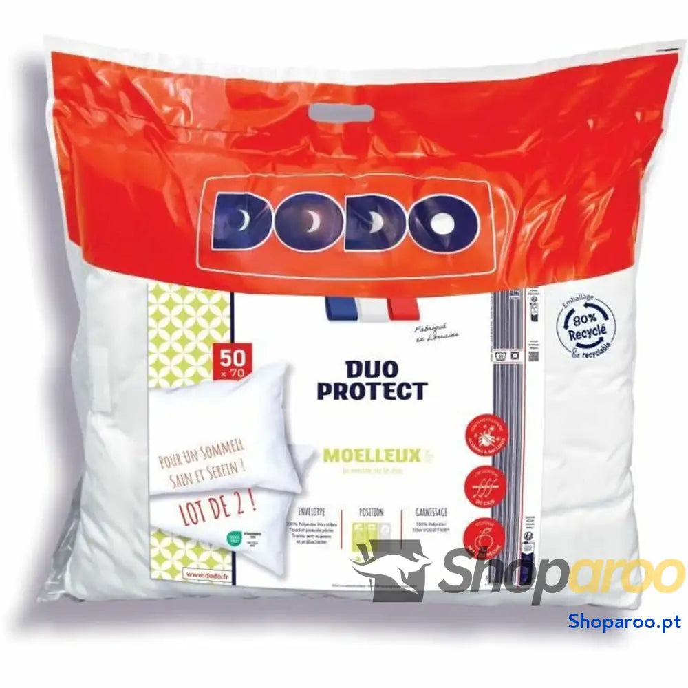 Almofada DODO Branco 50 x 70 cm (2 Unidades)