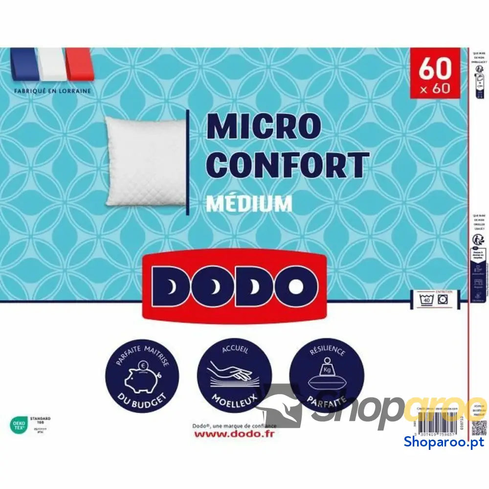 Almofada DODO MICRO CONFORT Branco 60 x 60 cm