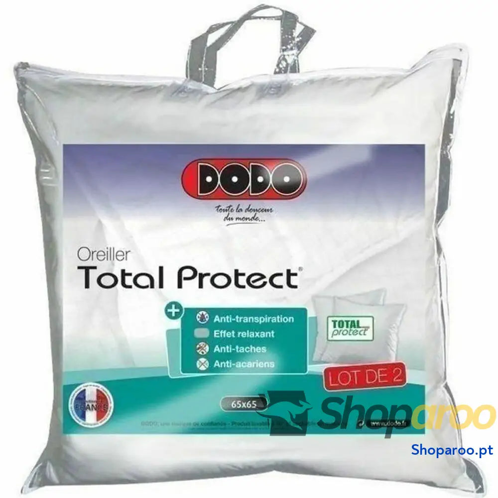 Almofada DODO Total Protect Branco 65 x 65 cm (2 Unidades)